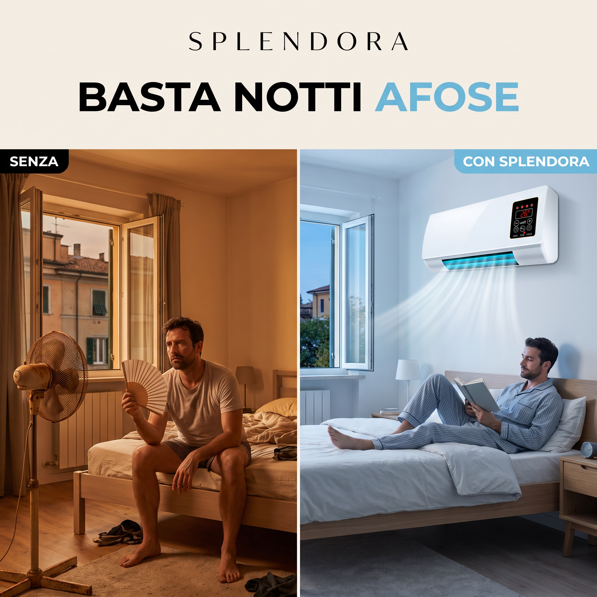 Mini Condizionatore e Riscaldatore Portatile 2 in 1