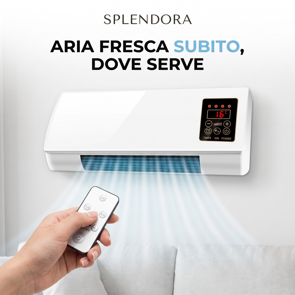 Mini Condizionatore e Riscaldatore Portatile 2 in 1