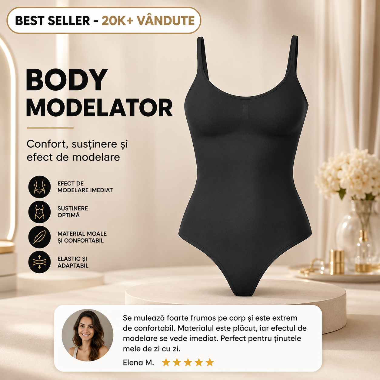RevengeBody – Body Modelator cu Efect Push-Up